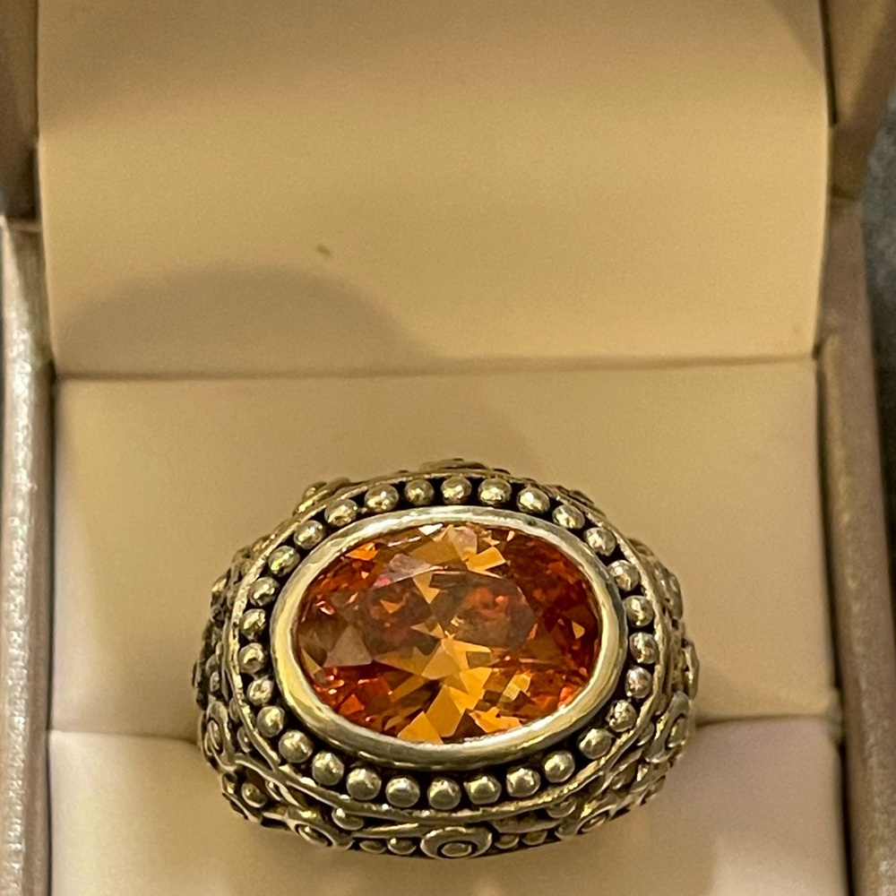 Sterling Oval Cut Ring
